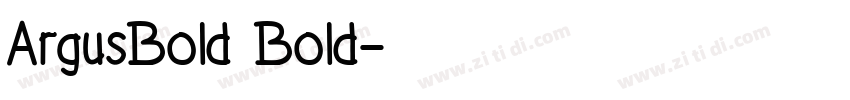 ArgusBold Bold字体转换